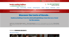 Desktop Screenshot of keralacookingholidays.com