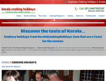 Tablet Screenshot of keralacookingholidays.com